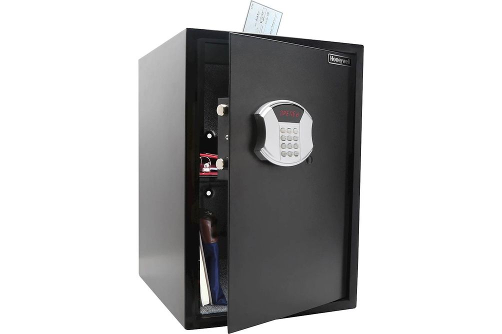 Honeywell - 2.86 Cu. Ft. Safe for Valuables with Electronic Keypad Lock - Black