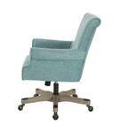 OSP Home Furnishings - Megan Office Chair - Turquoise