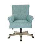 OSP Home Furnishings - Megan Office Chair - Turquoise