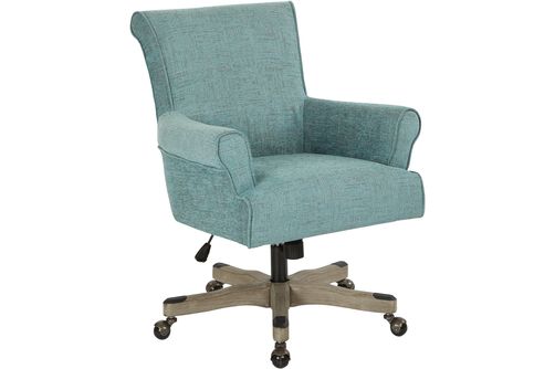 OSP Home Furnishings - Megan Office Chair - Turquoise