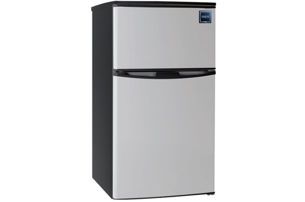 RCA - 3.2 Cu. Ft. Mini Fridge - Stainless Steel