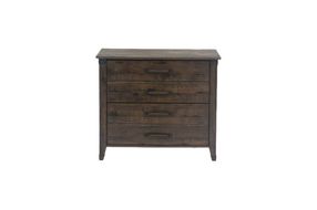 Sauder - Carson Forge Collection 2-Drawer Filing Cabinet - Coffee Oak