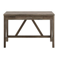 Walker Edison - Rustic Farmhouse A-Frame Computer Desk - Grey Wash