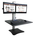 Victor - DC350A Dual Monitor Sit/Stand Desk Converter - Black