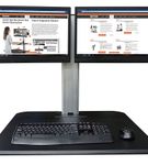 Victor - DC350A Dual Monitor Sit/Stand Desk Converter - Black