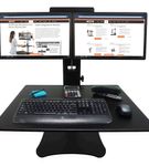 Victor - DC350A Dual Monitor Sit/Stand Desk Converter - Black