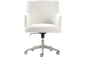Finch - Belmont Modern Twill Home Office Chair - Gray/Ivory