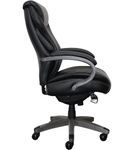 La-Z-Boy - Hyland Bonded Leather & Memory Foam Executive Chair - Gray/Black