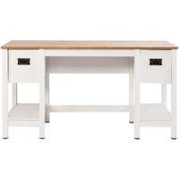 OneSpace - Magnolia Rectangular Rustic 2-Drawer Table