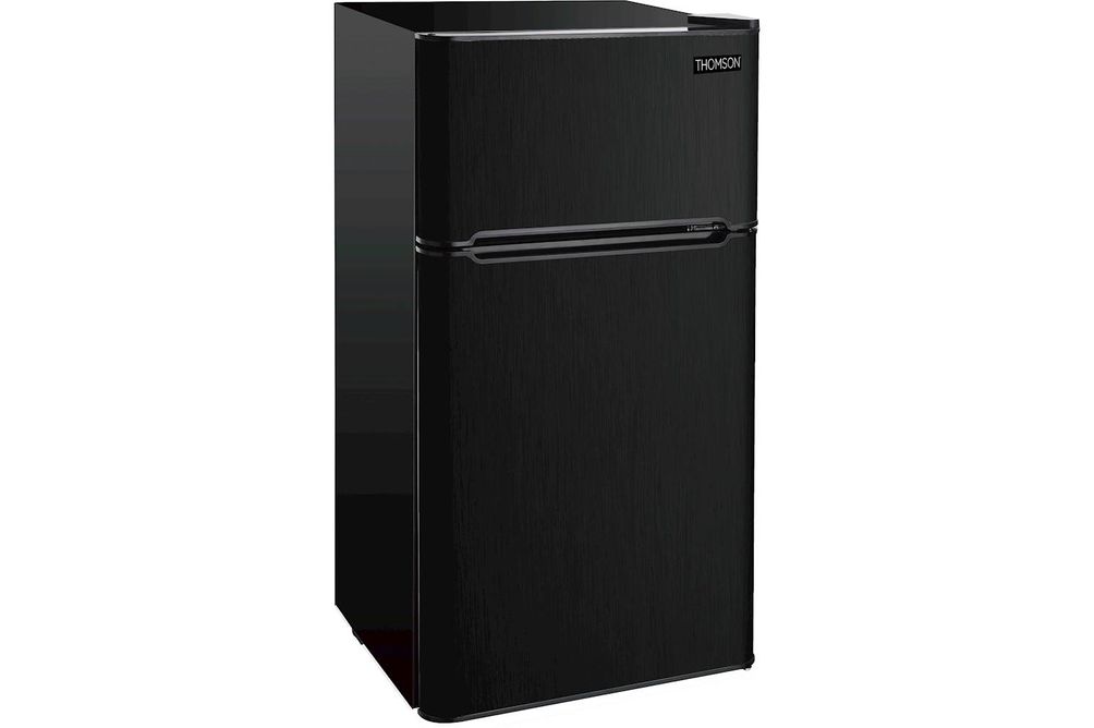 Thomson - 4.5 Cu. Ft. Mini Fridge - Black Stainless Steel