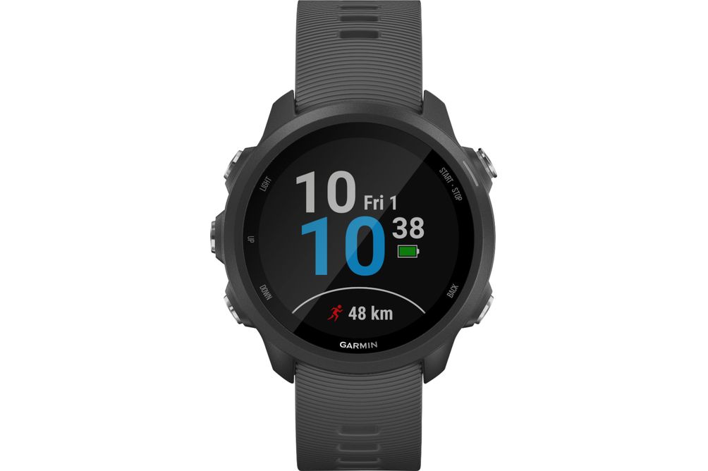 Garmin - Forerunner 245 GPS Smartwatch 42mm Fiber-Reinforced Polymer - Slate