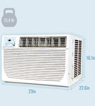 Keystone - 350 Sq. Ft. 8,000 BTU Window Air Conditioner and 3,500 BTU Heater - White