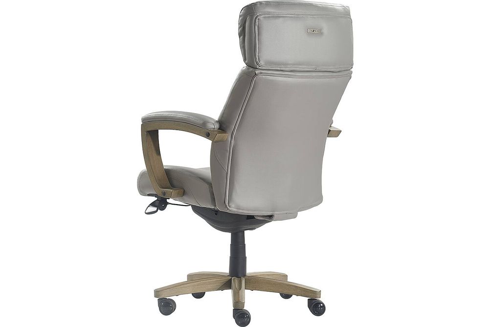 La-Z-Boy - Greyson Modern Faux Leather Executive Chair - Gray