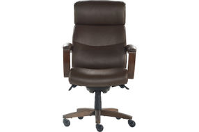 La-Z-Boy - Greyson Modern Faux Leather Executive Chair - Brown