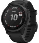 Garmin - fnix 6S Pro GPS Smartwatch 42mm Fiber-Reinforced Polymer - Black