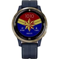 Garmin - Legacy Hero Series Captain Marvel Smartwatch 40mm Fiber-Reinforced Polymer - Danvers Blue