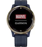 Garmin - Legacy Hero Series Captain Marvel Smartwatch 40mm Fiber-Reinforced Polymer - Danvers Blue