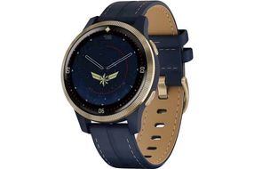 Garmin - Legacy Hero Series Captain Marvel Smartwatch 40mm Fiber-Reinforced Polymer - Danvers Blue