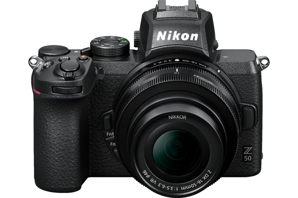 Nikon - Z50 Mirrorless 4K Video Camera with NIKKOR Z DX 16-50mm f/3.5-6.3 VR Lens - Black