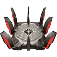 TP-Link - Archer AX11000 Tri-Band Wi-Fi 6 Router - Black/Red