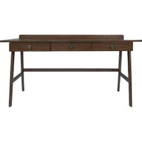 Simpli Home - Rylie SOLID WOOD Transitional 60 inch Wide Desk in - Natural Aged Brown