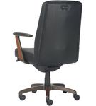 La-Z-Boy - Emerson Bonded Leather Ergonomic Swivel Executive Office Chair - Black