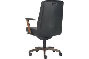La-Z-Boy - Emerson Bonded Leather Ergonomic Swivel Executive Office Chair - Black