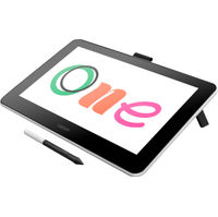Wacom - One - Drawing Tablet with Screen, 13.3" Pen Display for Mac, PC, Chromebook & Android - Fli
