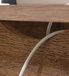 Sauder - Trestle Collection Rectangular 4-Drawer Table - Vintage Oak