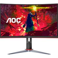 AOC - G2 Series C27G2 27" LED Curved FHD FreeSync Premium Monitor (DisplayPort, HDMI, VGA) - Black/