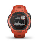 Garmin - Instinct Solar Smartwatch 45mm Fiber-Reinforced Polymer - Flame Red