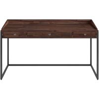 Simpli Home - Ralston Rectangular Modern Industrial Solid Acacia Wood 2-Drawer Table - Distressed C