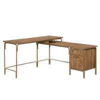 Sauder - Coral Cape L-Desk - Sindoori Mango