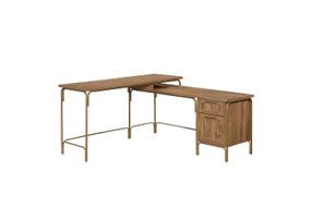 Sauder - Coral Cape L-Desk - Sindoori Mango