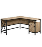 Sauder - Steel River L-Desk - Milled Mesquite