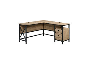 Sauder - Steel River L-Desk - Milled Mesquite