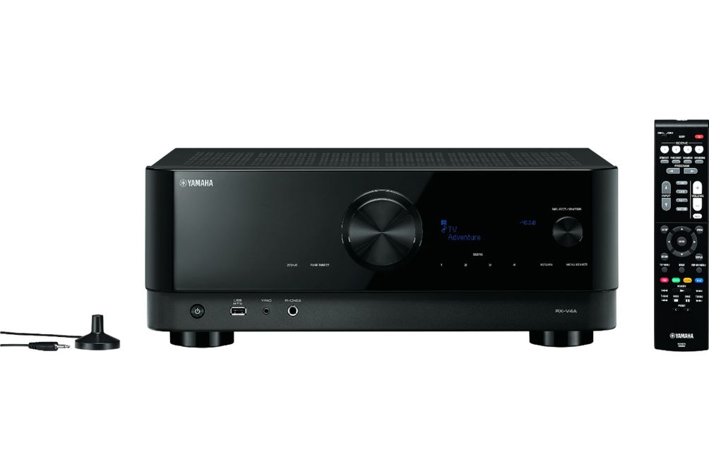 Yamaha - RX-V4A 5.2-channel AV Receiver with 8K HDMI and MusicCast - Black