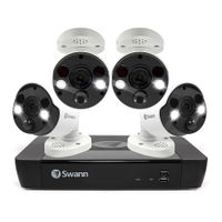 Swann - 8 Channel 2TB NVR, 4 x 4K PoE Cameras, w/Dual LED Spotlights, Color Night Vision & Free Fac