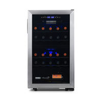 Refrigerador para Vino Newair con dos zonas de acero inoxicable