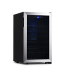 NewAir - Freestanding 50 Bottle Compressor Wine Fridge, Adjustable Racks , Exterior Digital Thermos