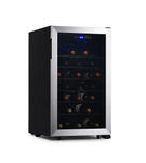 NewAir - Freestanding 50 Bottle Compressor Wine Fridge, Adjustable Racks , Exterior Digital Thermos