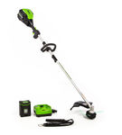 Greenworks - 80-Volt Pro Cordless Brushless Attachment Capable String Trimmer (2.0Ah Battery and Ch