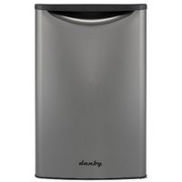 Danby - Designer 4.4 Cu. Ft. Mini Fridge - Stainless Steel