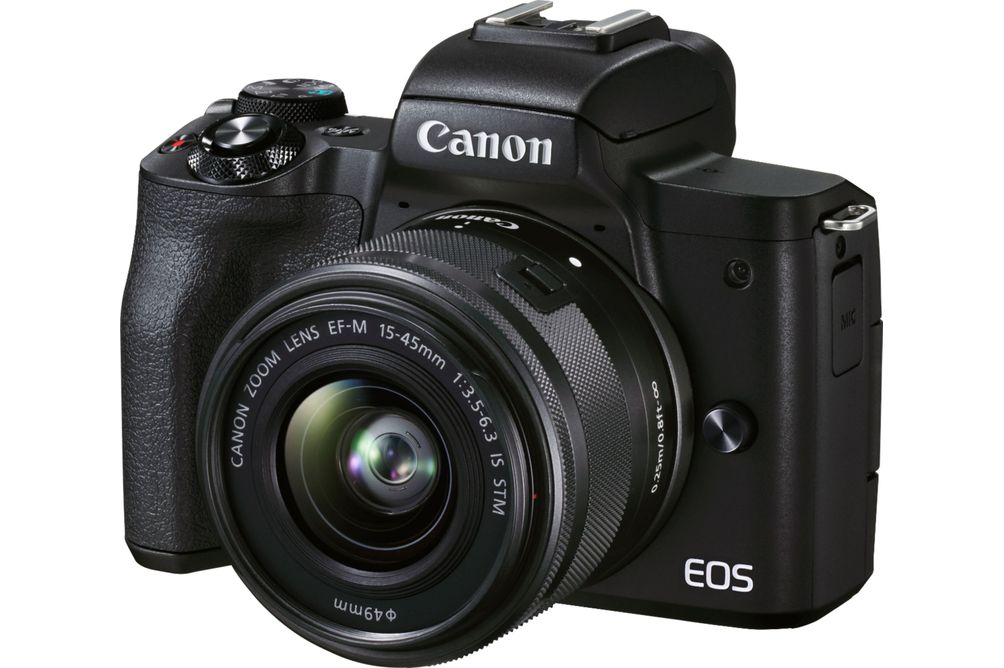 Canon - EOS M50 Mark II Mirrorless Camera 2 Lens Kit with EF-M 15-45mm f/3.5-6.3 IS STM & EF-M 55-2