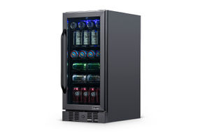 NewAir - 96-Can Built-In Beverage Cooler with Precision Temperature Controls and Adjustable Shelves