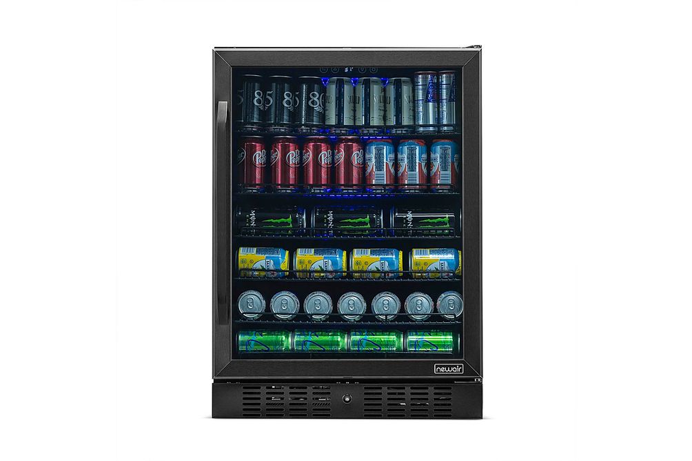 NewAir - 177-Can Built-In Beverage Cooler with Precision Temperature Controls and Adjustable Shelve