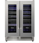 Thor Kitchen - 42 Bottle Dual Zone Built-in Wine Cooler - Stainless Steel