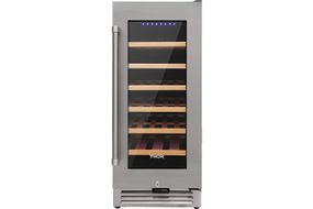 Thor Kitchen - 33 Bottle Built-in Dual Zone Wine and Beverage Cooler - Stainless Steel