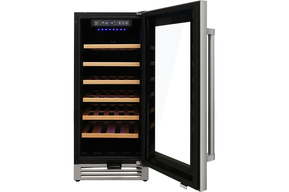 Thor Kitchen - 33 Bottle Built-in Dual Zone Wine and Beverage Cooler - Stainless Steel