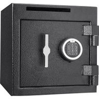 Barska - 1.12 CUBIC FT SLOT KEYPAD DEPOSITORY SAFE - Black